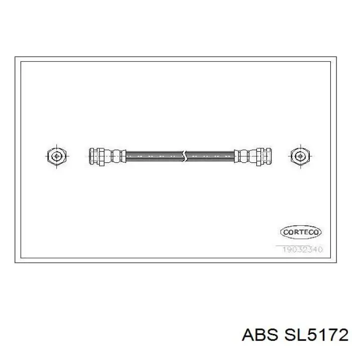 SL5172 ABS шланг тормозной задний