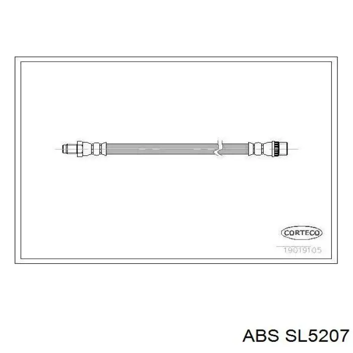 SL5207 ABS шланг тормозной задний