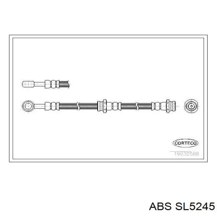 Шланг тормозной передний ABS SL5245 цена, от 16.25 USD