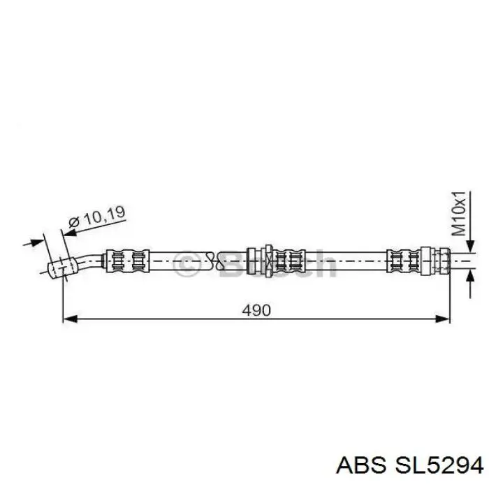 Купить MRB21476 MarkBest Шланг тормозной задний левый