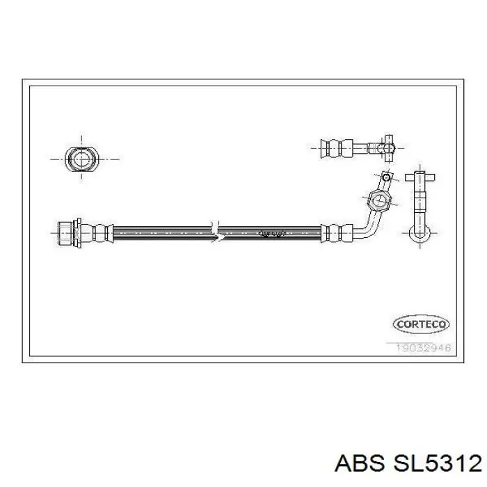 Шланг тормозной передний, левый Toyota 9094702A27 цена, от 20.34 USD