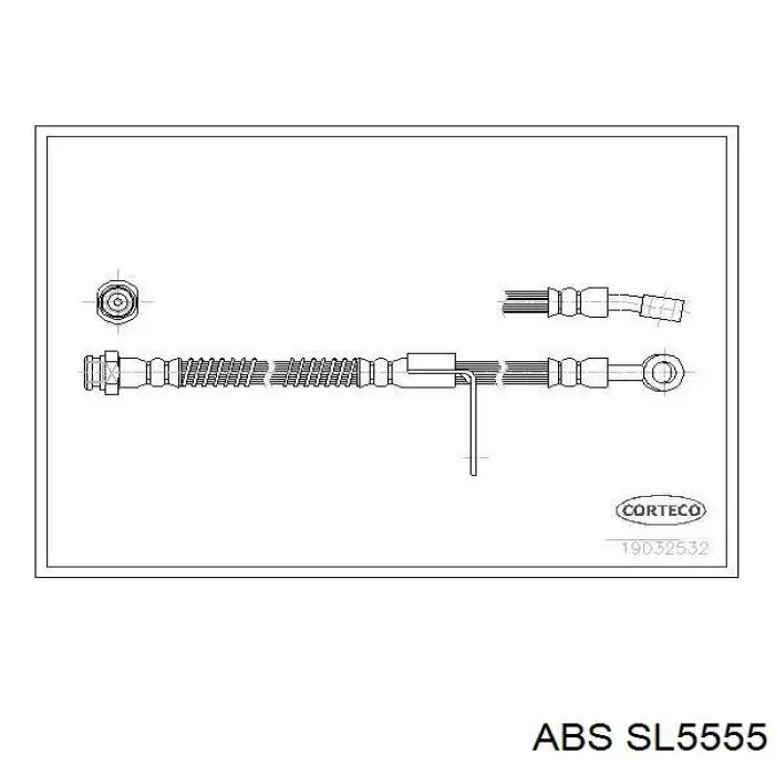 Шланг тормозной передний правый SL5555 ABS