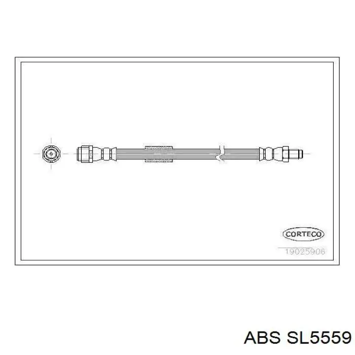 Шланг тормозной передний ABS SL5559