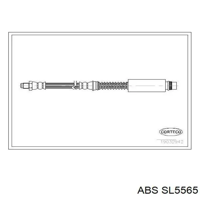 Шланг тормозной передний SL5565 ABS