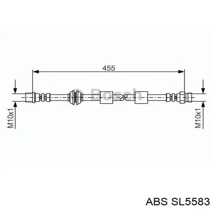 Купить SL5583 ABS Шланг тормозной передний