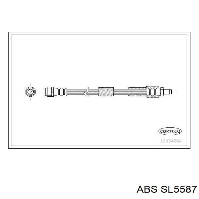 Шланг тормозной передний ABS SL5587 цена, от 5.49 USD