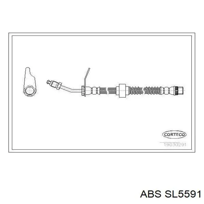 Шланг тормозной передний ABS SL5591 цена, от 7.28 USD