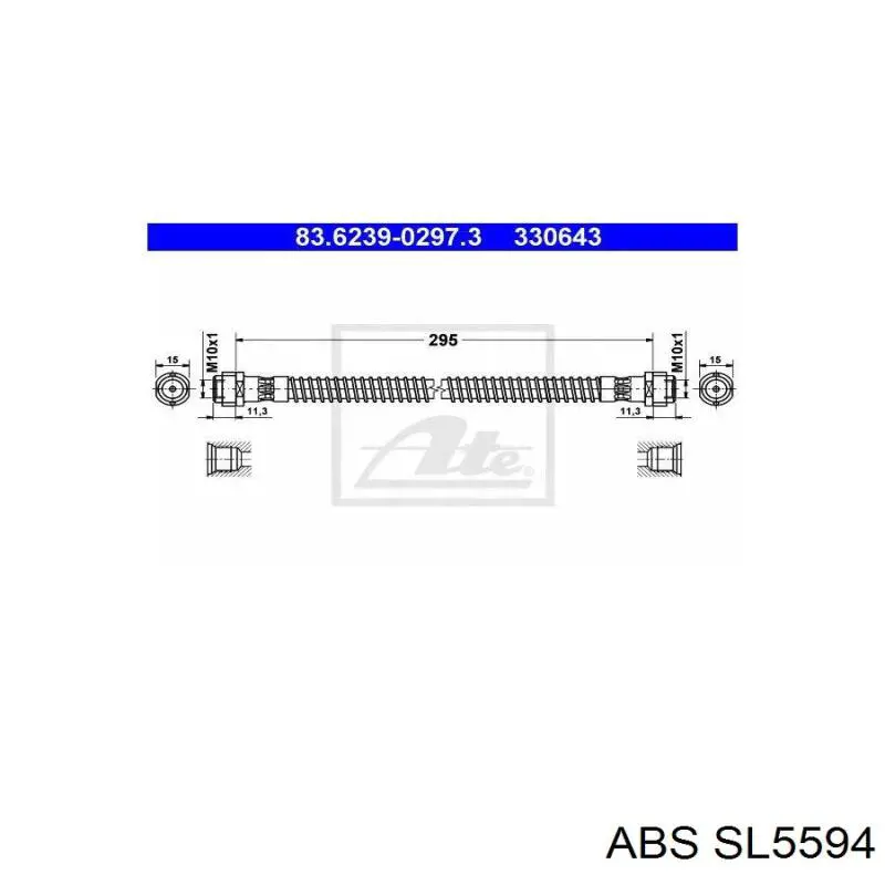 Шланг тормозной передний Elring 084891 цена, от 10.12 USD