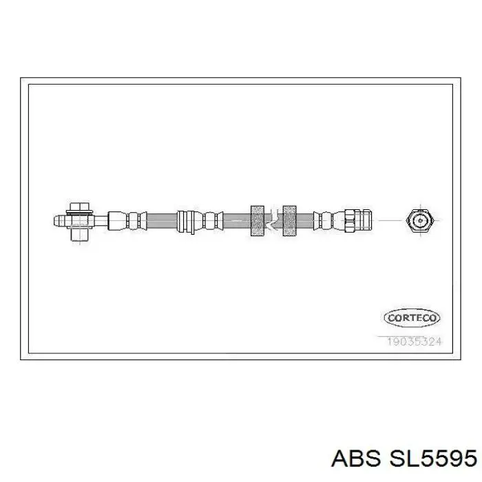 SL5595 ABS Гибкая тормозная трубка передняя