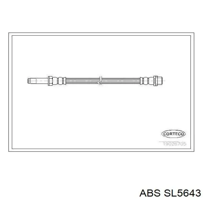 Шланг тормозной задний ABS SL5643