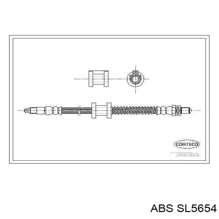 Шланг тормозной передний TRW PHC297