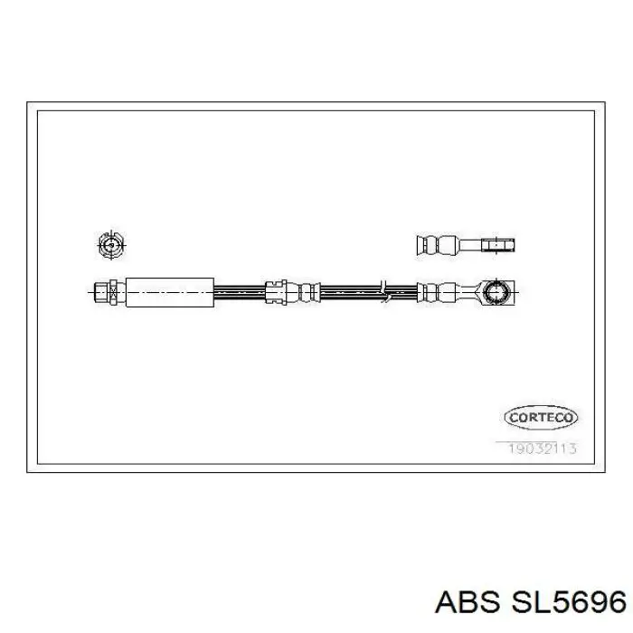 Шланг тормозной передний ABS SL5696