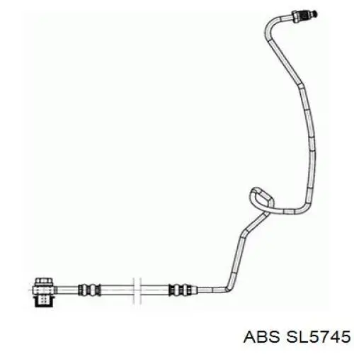 Шланг тормозной задний левый SL5745 ABS