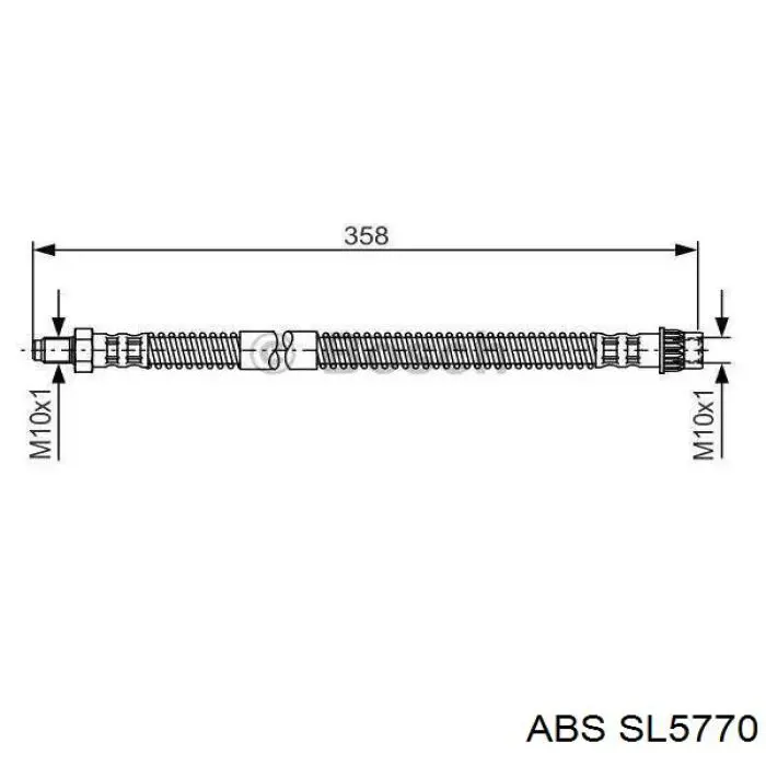 Шланг тормозной передний SL5770 ABS