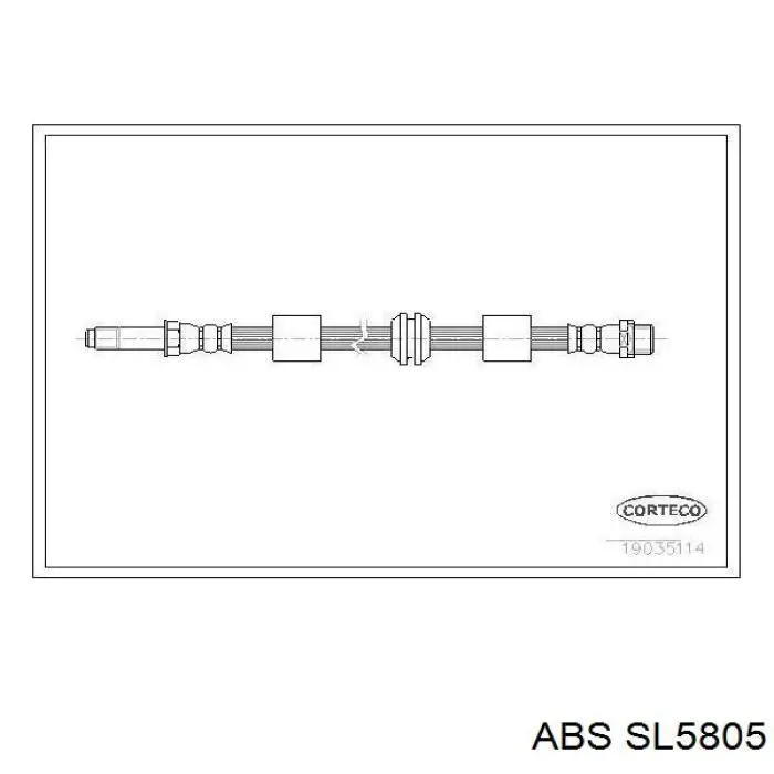 Latiguillo de freno delantero SL5805 ABS