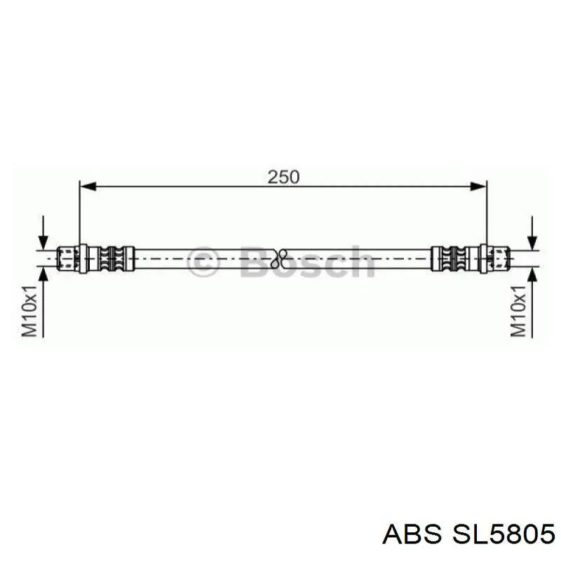 Купить SL5805 ABS Шланг тормозной передний