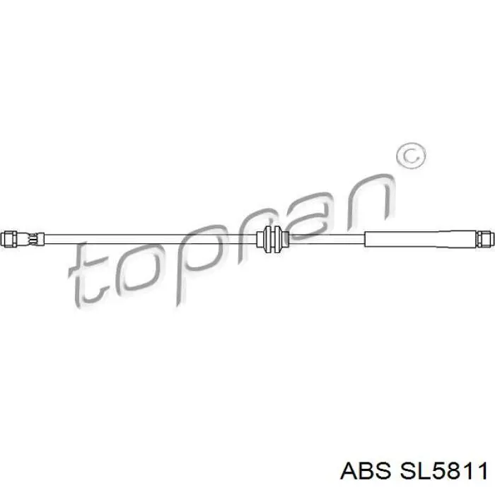 Шланг тормозной передний SL5811 ABS