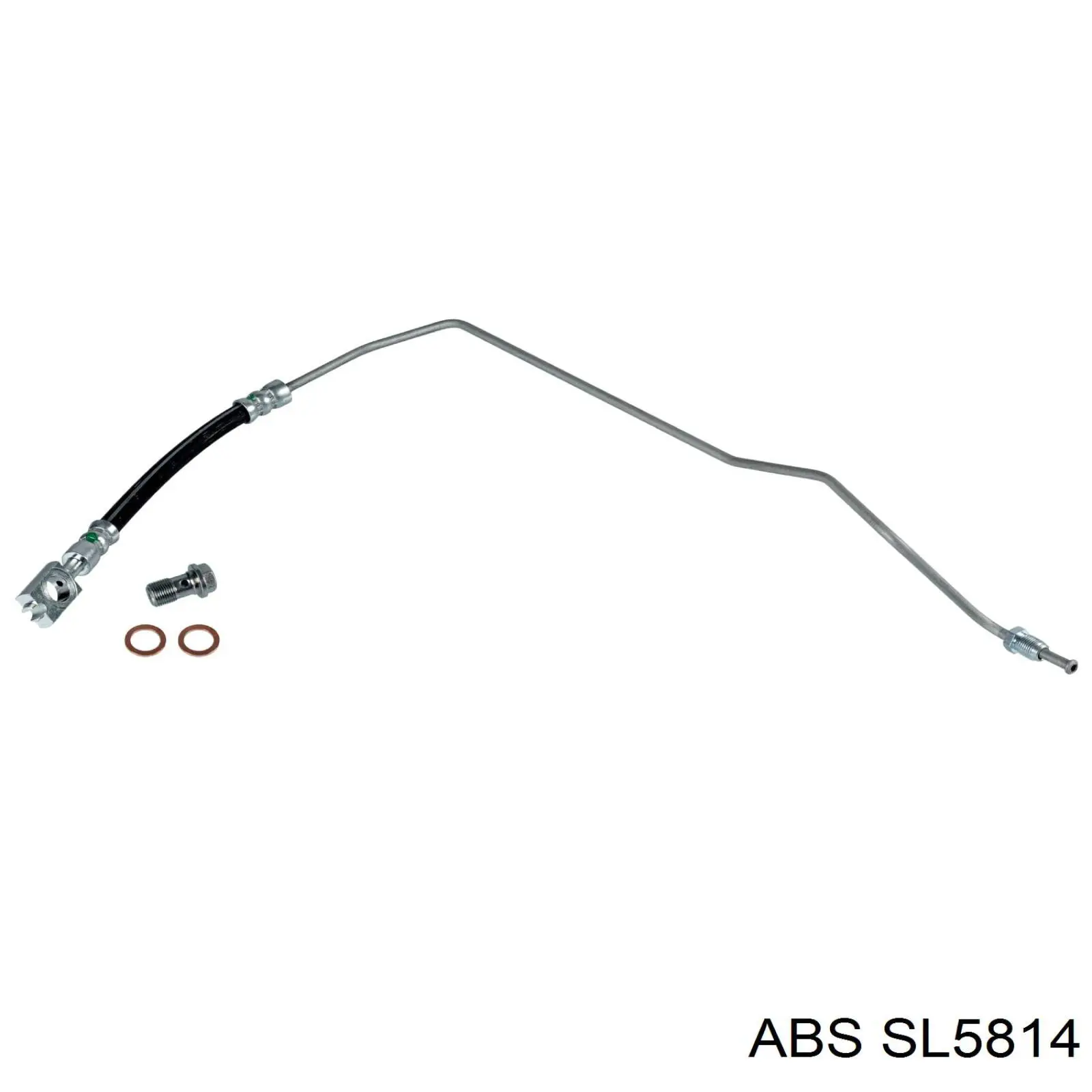 SL5814 ABS шланг тормозной задний левый