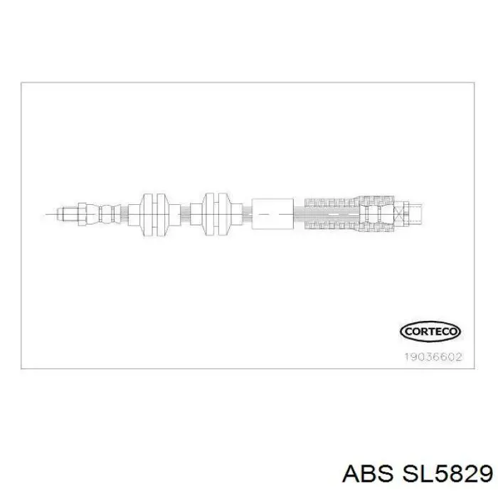 Купить SL5829 ABS Шланг тормозной передний