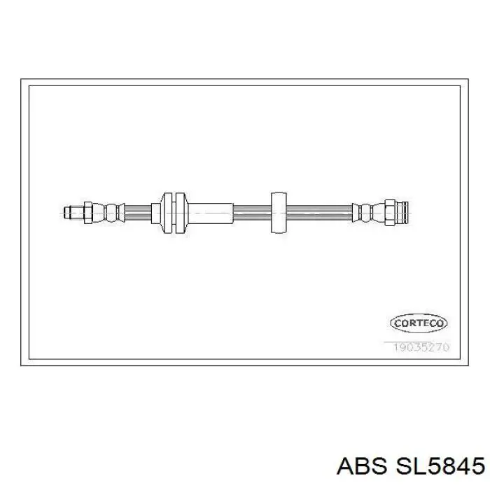 SL5845 ABS шланг тормозной передний