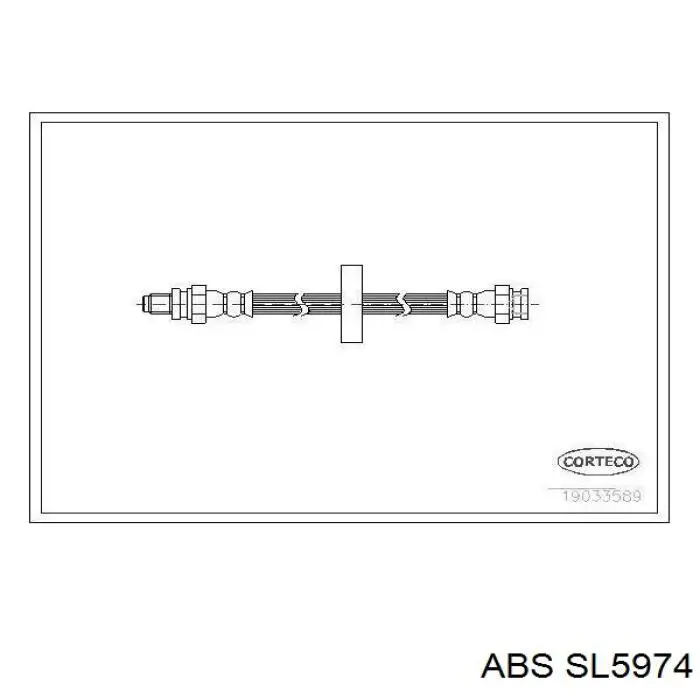 Задний тормозной шланг SL5974 ABS