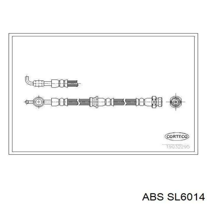 Шланг тормозной передний SL6014 ABS