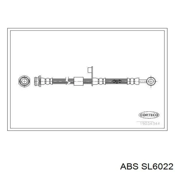 Шланг тормозной передний SL6022 ABS