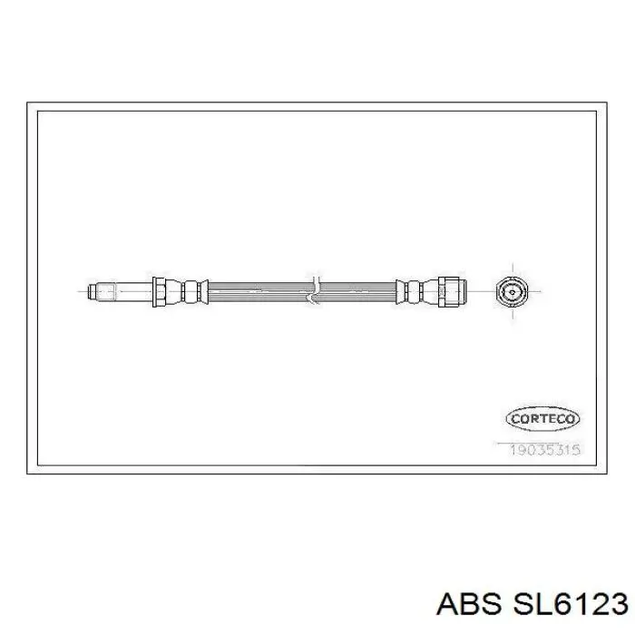 Шланг тормозной задний левый SL6123 ABS