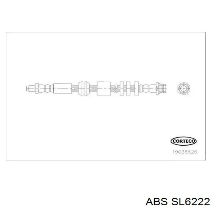 Купить C81833ABE ABE Шланг тормозной передний