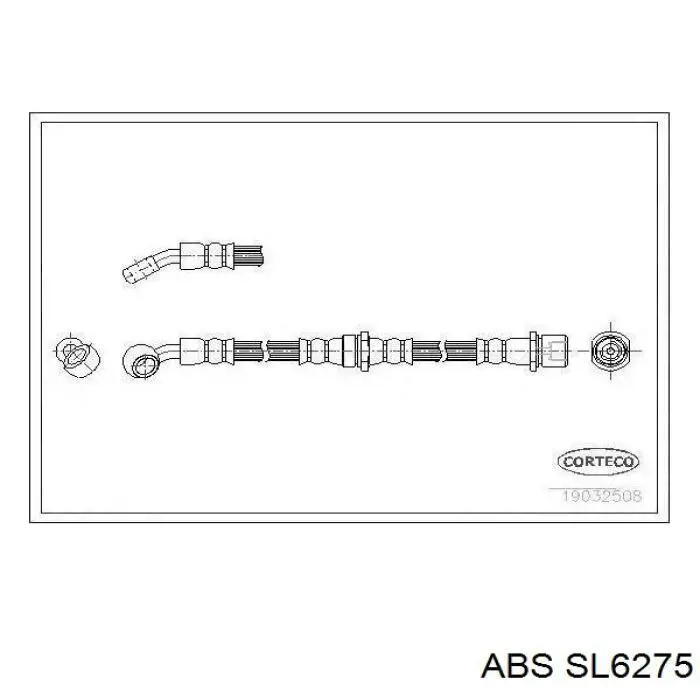 Задний тормозной шланг SL6275 ABS