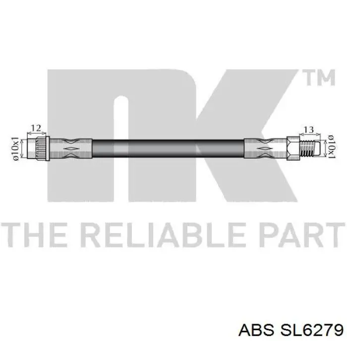 Купить 462100006R Renault (RVI) Шланг тормозной передний