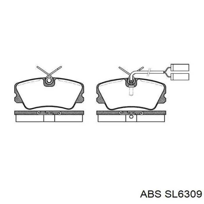 Купить SL6309 ABS Шланг тормозной передний левый
