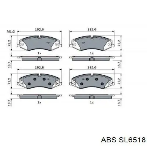 Шланг тормозной передний ABS SL6518 цена, от 15.22 USD