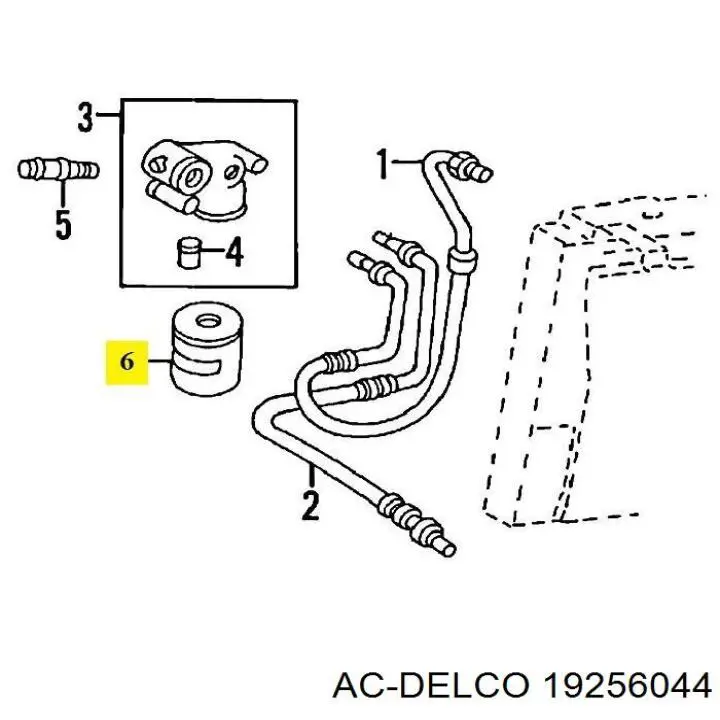 Масляный фильтр 19256044 AC Delco