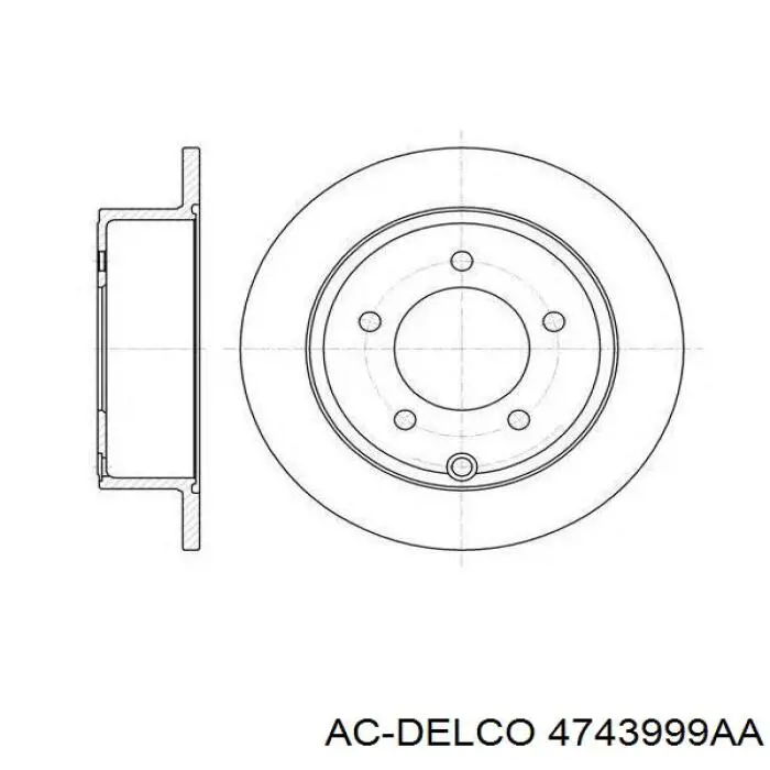 Тормозные диски 4743999AA AC Delco