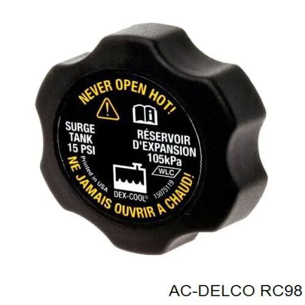 RC98 AC Delco крышка (пробка расширительного бачка)