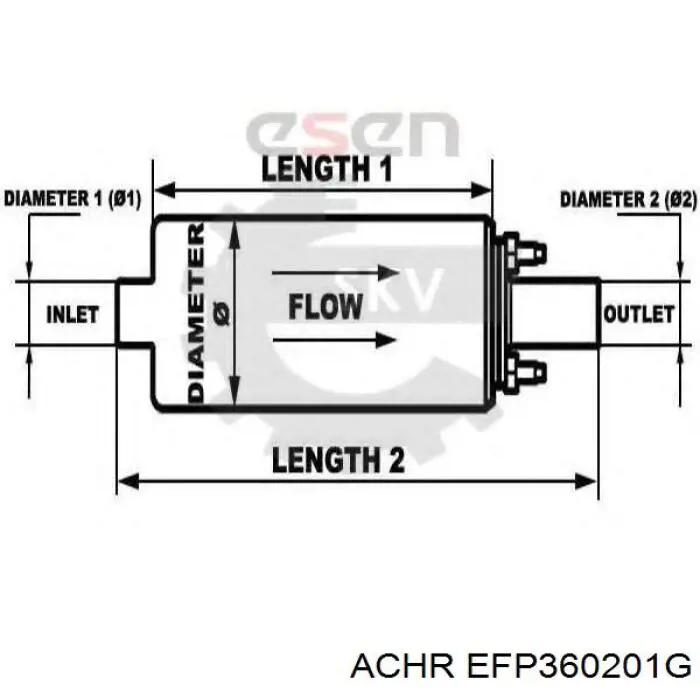 EFP360201G Achr элемент-турбинка топливного насоса