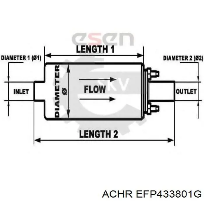 Бензонасос EFP433801G Achr
