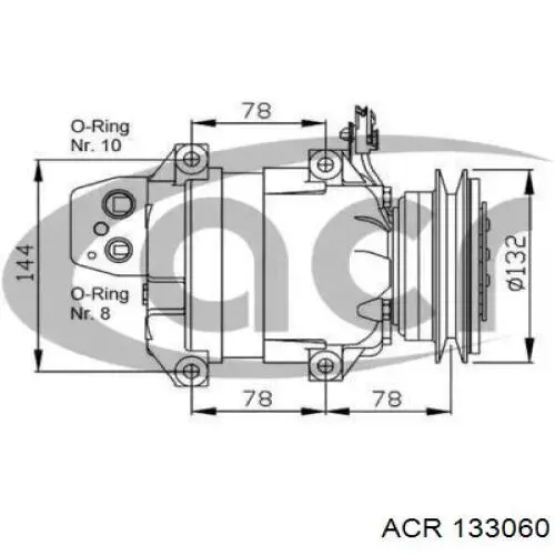 Компрессор кондиционера 133060 ACR