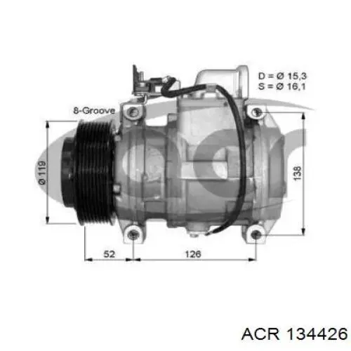 Компрессор кондиционера 134426 ACR