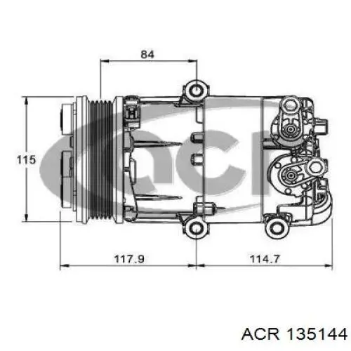 Компрессор кондиционера 135144 ACR