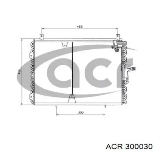 Радиатор кондиционера 300030 ACR