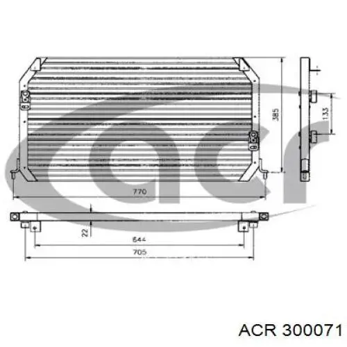 Компрессор кондиционера 300071 ACR