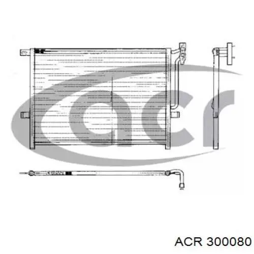 Радиатор кондиционера 300080 ACR