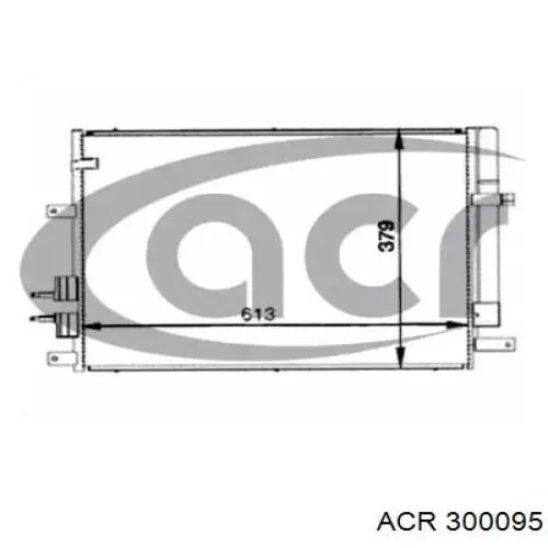 Радиатор кондиционера 300095 ACR