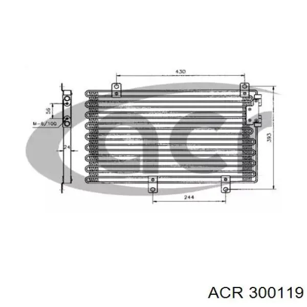 Радиатор кондиционера 300119 ACR