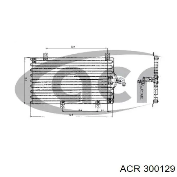 Радиатор кондиционера 300129 ACR