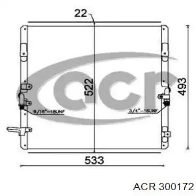 Радиатор кондиционера 300172 ACR