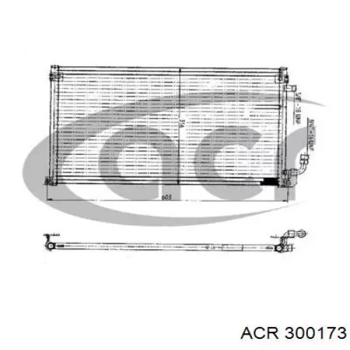 Радиатор кондиционера 300173 ACR