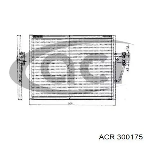 Радиатор кондиционера 300175 ACR